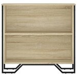 vidaXL Bibliothèque chêne sonoma 80x31x74 5 cm bois d'ingénierie