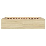 vidaXL Cadre de lit sans matelas chêne sonoma 160x200 cm