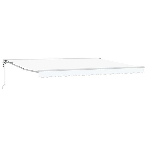 vidaXL Auvent rétractable électrique Blanc 4 × 3 m