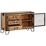 vidaXL Buffet 100x31x60 cm Bois de manguier massif brut