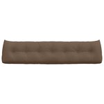 vidaXL Coussin de Dos Marron 200 x 24 x 50 cm tissu