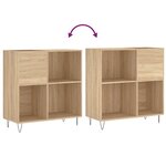 vidaXL Armoire à disques chêne sonoma 84 5x38x89 cm bois d'ingénierie