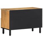vidaXL Meuble TV marron 70x33x46 cm bois massif de manguier