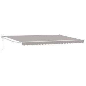 vidaXL Auvent Gris clair 500 x 300 x 165 cm Polyester et métal