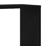 Bibliothèque vidaXL noire en chêne  100x24x32 cm  en bois d'ingénierie