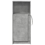vidaXL Buffet avec LED gris béton 42 5x34x100 cm bois d'ingénierie