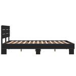 vidaXL Cadre de lit sans matelas noir 140x200 cm