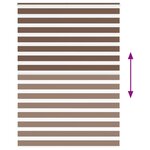 vidaXL Store zèbre marron 160x230cm largeur du tissu 155 9cm polyester