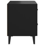 vidaXL Tables de chevet 2 Pièces Noir 40x35x47 5 cm