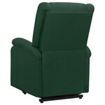 vidaXL Fauteuil Vert foncé Tissu