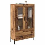vidaXL Haut Armoire avec tiroir Corona Bois Ancien 69 5 x 31 x 115 cm