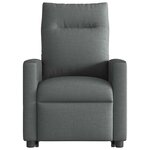vidaXL Fauteuil inclinable électrique gris foncé tissu