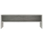 vidaXL Meuble TV Gris béton 120x40x40 cm Bois d'ingénierie