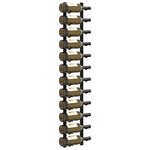 vidaXL Casiers à bouteilles mural pour 12 bouteilles 2 Pièces noir fer