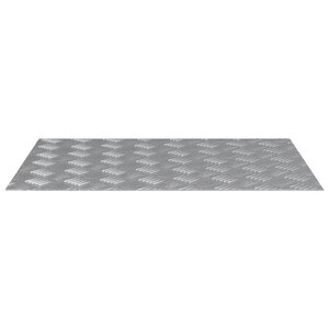 vidaXL plaques de métal aluminium 2 Pièces antidérapantes 70x50 cm