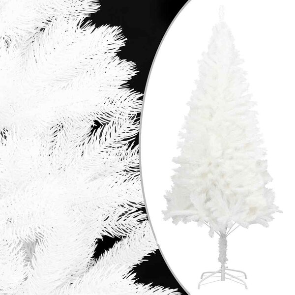 vidaXL Arbre de Noël artificiel aiguilles réalistes blanc 240 cm