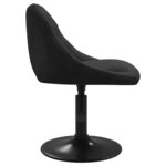 vidaXL Chaises pivotantes à manger lot de 6 noir velours