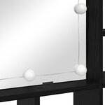 vidaXL Armoire Miroir Chêne noir 91 x 15 x 76.5 cm Bois d'ingénierie