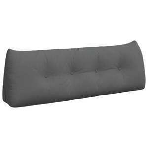 vidaXL Coussin de Dos Gris foncé 140 x 24 x 50 cm tissu