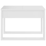 vidaXL Table d'appoint Blanc 50x50x35 cm Bois d’ingénierie