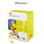 Bouchons anti bruit 3m ear superfit - boîte de 200 paires