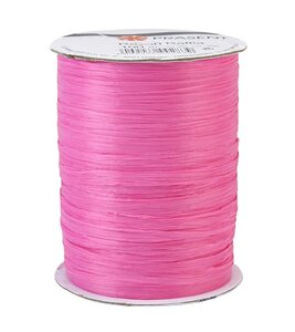 Le raphia kraftel  rayon-raffia 100-m-bobine rose vif