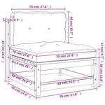 vidaXL Canapé d'angle de jardin coussins anthracite Bois de pin massif