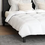 vidaXL Couette Autre 3 Pièces Blanc 200 x 200 cm Bas