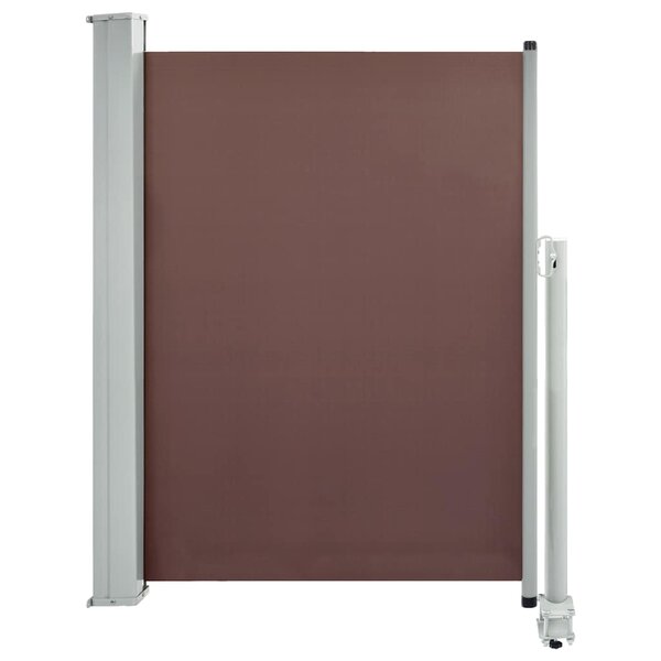 vidaXL Auvent latéral rétractable de patio 100x300 cm Marron