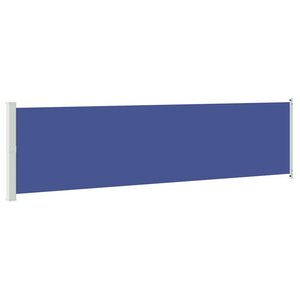 vidaXL Auvent latéral rétractable de patio 600x160 cm bleu