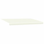 vidaXL Auvent Rétractable Crème 500 × 300 cm Tissu  Métal