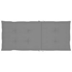 vidaXL Fauteuils pliants inclinables (lot de 2) avec coussins  en bois d'acacia massif