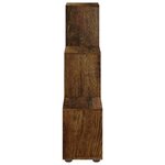 vidaXL Bibliothèque escalier Chêne fumé 107 cm Bois d'ingénierie
