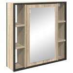 vidaXL Ensemble de mobilier de salle de bain 3 Pièces Chêne sonoma