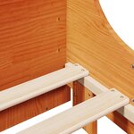 vidaXL Cadre de lit sans matelas cire marron 180x200cm bois pin massif