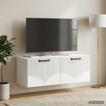 vidaXL Meuble TV mural Blanc 78 5 x 31 x 30 cm Bois d'ingénierie