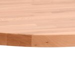vidaXL Dessus de table Ø30x2 5 cm rond bois massif de hêtre