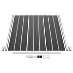 vidaXL Ensemble de panneau de clôture WPC 1218x186 cm Noir