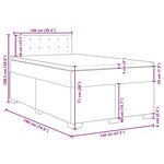 vidaXL Sommier à lattes de lit avec matelas rose 120x190 cm velours