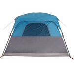 vidaXL Tente de camping de cabine 4 personnes bleu imperméable
