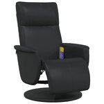 vidaXL Fauteuil de massage inclinable Noir 71 x 90 x 105 cm