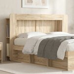 vidaXL Cabinet de Tête de Lit Chêne Sonoma Bois d’ingénierie