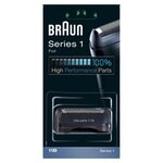 Braun 11b noire piece de rechange compatible avec les rasoirs series 1