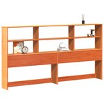 vidaXL Tête de lit avec rangement cire marron 180cm bois massif de pin