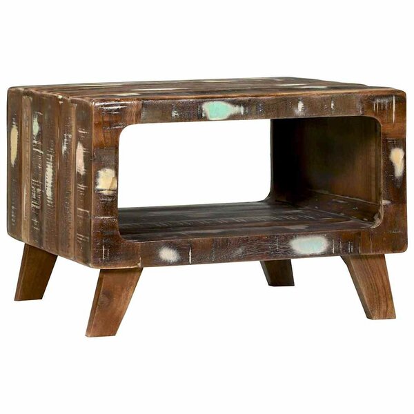 vidaXL Table basse 50 x 50 x 35 cm bois de récupération massif