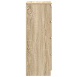 vidaXL Buffet chêne sonoma 37 5x35x99 cm bois d'ingénierie
