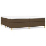 vidaXL Cadre de lit marron foncé 200x200 cm tissu