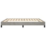 vidaXL Cadre de lit Gris clair 160x200 cm Velours