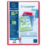 Protège-documents En Polypropylène Semi Rigide Kreacover® Chromaline 80 Vues - A4 - Couleurs Assorties - Exacompta