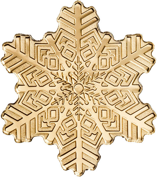 Pièce de monnaie en Or 5 Dollars g 0.5 Millésime Small Gold GOLDEN SNOWFLAKE (PRÉCOMMANDE)
